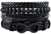 Set bratari piele, set PIELE PUNK