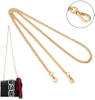Curea geanta 120cm, auriu, lant gros din metal
