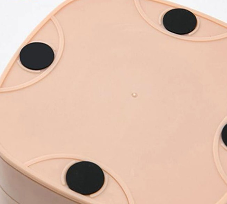 Cutie rotunda cu oglinda pentru organizator de bijuterii Casket