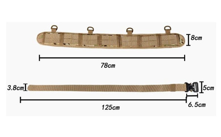 Centura de lupta tactica militara 2in1, nisip