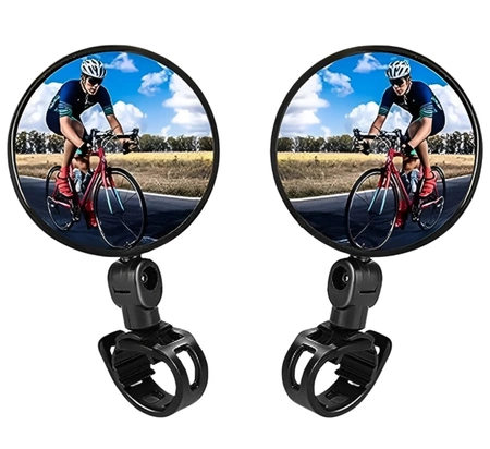 Oglinzi de bicicletă 2pcs vedere din spate 360 oglindă pivotantă pentru bicicletă circulară