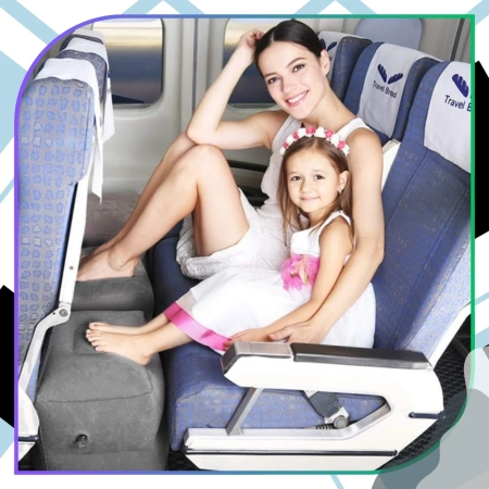 Pernă gri umflabilă confort pentru călătorie turistică