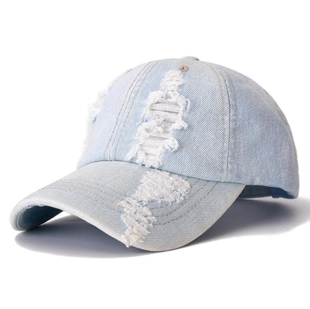 Baseball cap denim cu frecat all-rounder