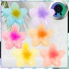 Set de 8 catarame cu clemă pentru falci flori hawaiane