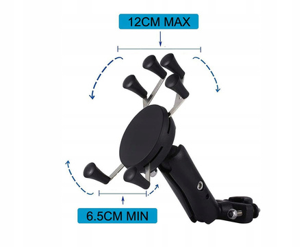 Suport telefon pentru motocicleta, model PRO, GRIP puternic