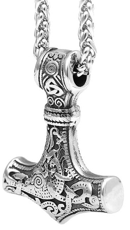 Colier cu ciocan pentru bărbați din argint THOR MJOLNIR CELTIC