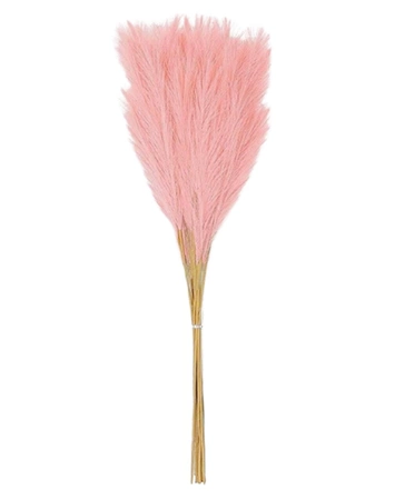 Stuf artificial pampas grass decorative 10pcs roz