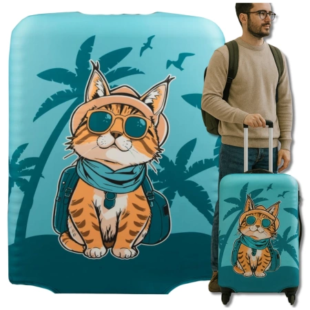 Husa de protectie elastica pentru valiza, bagaj de calatorie, cat