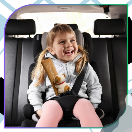 Husă centură de siguranță câine de pluș pentru copii