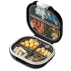 Organizator pentru medicamente, cutie, casetă, 7 zile, negru elegant