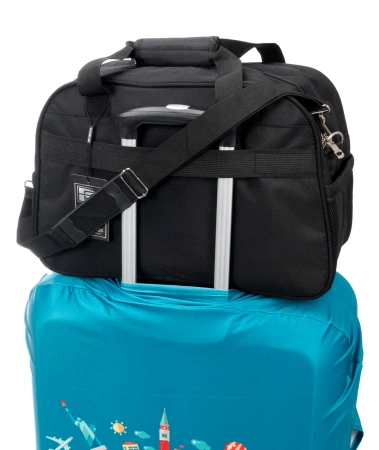 BAD&BAGS geanta de voiaj business pentru bagaj de mana avion neagra