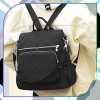 Rucsac de dama negru, impermeabil, spatios, elegant