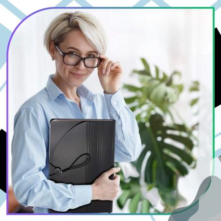 Dosar organizator pentru documente A4, servietă spațioasă, 13 compartimente, negru