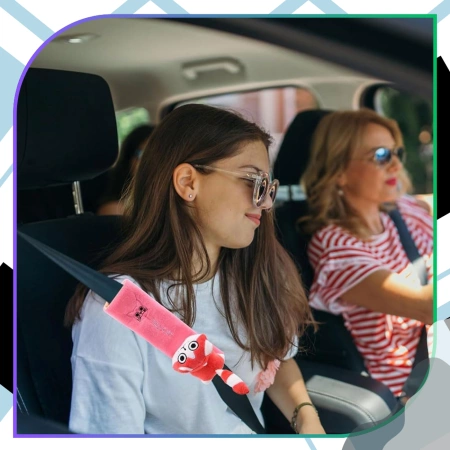 Husă de centură de siguranță pentru pisici, din pluș, pentru copii