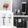 Set cârlig de baie 3pc argint autoadeziv