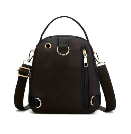 2in1 rucsac mic pentru femei geantă de umăr rucsac negru oraș