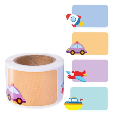 Autocolante etichete etichetă colorată pe rolă 100 buc pentru copii DIY