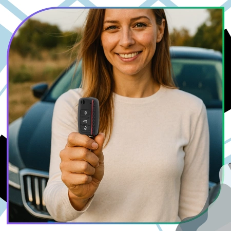 HUSĂ Etui din silicon pentru cheie Volkswagen Golf Polo Bora Skoda
