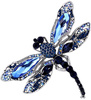 Brosa DRAGONFLY cu zirconi, ac retro insecte