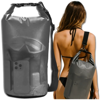 Geanta mare de plaja impermeabila 10l geanta uscata pentru spate transparenta