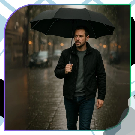 Umbrela pliabila BLACK umbrela automata ANTI-UV