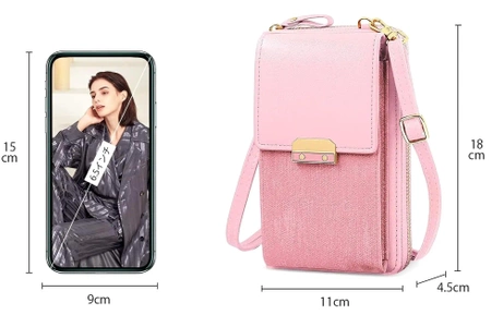 Geanta de dama mini clutch din piele pentru telefon, portofel