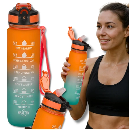 Sticla sport TRESSARI Sticla cu apa 1000ml fara BPA, Tritan rezistent