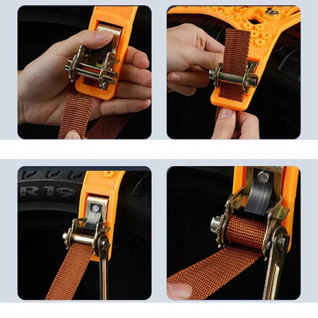 Lanturi de zapada 10 buc, antiderapante pentru 1-4 roti, cu geanta si scule