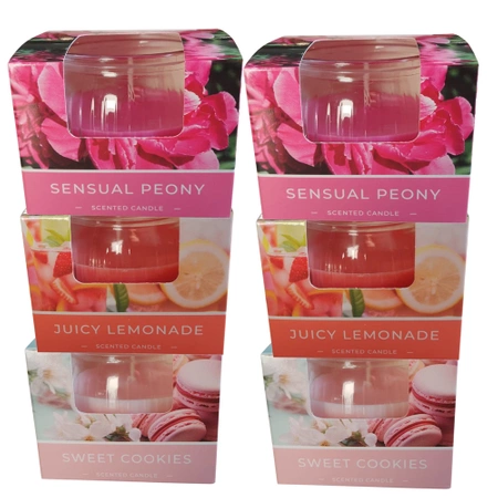 Set 6 lumanari parfumate lumanare biscuiti bujor cu fructe