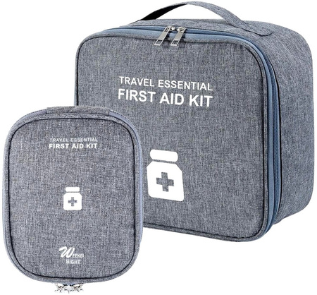 Trusa de prim ajutor, geanta cosmetica medicala pentru medicamente, organizator de voiaj