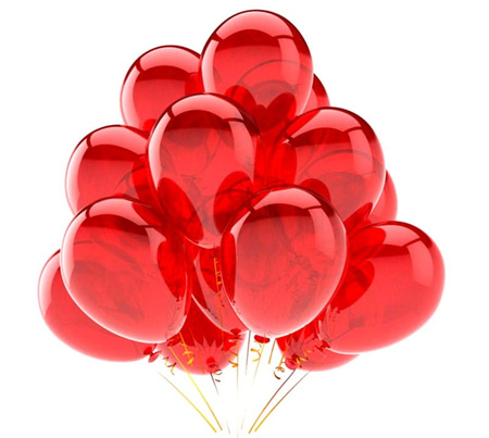 Set 50 de baloane, 3 culori, mix, ziua de nastere, nunta