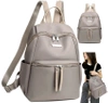 Rucsac de dama gri, rucsac urban, elegant, incapator
