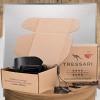Curea din piele pentru pantaloni bărbătești TRESSARI 115 cm piele naturală neagră