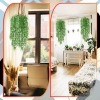 Feriga artificiala set de 2 flori verzi decor suspendat 82 cm