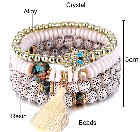 Mărgele Pandantive Set brățări cu ciucuri multiple