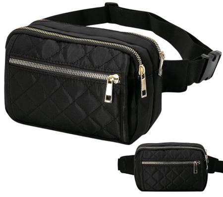 Negru impermeabil femei rinichi sachet curea de umăr sac de șold