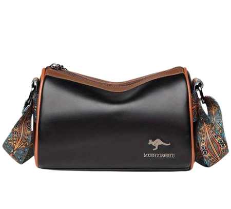 Elegant negru piele femei sac de umăr postbag