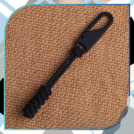 Set pandantive din metal negru, 5 piese, sfoară pentru fermoare