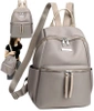 Rucsac de dama gri, rucsac urban, elegant, incapator