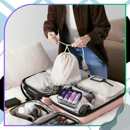 Set de 4 sticle de călătorie reutilizabile de 90 ml