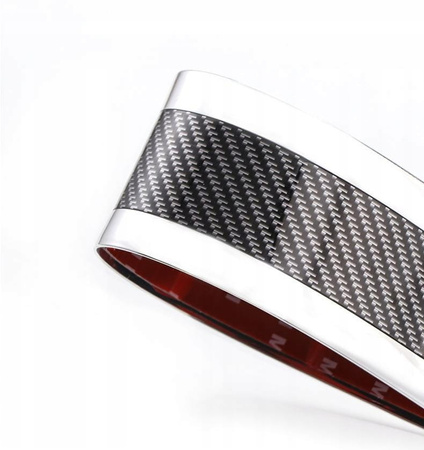 Extensie universala bara de protectie 5cm 1m, alb carbon pentru tuning