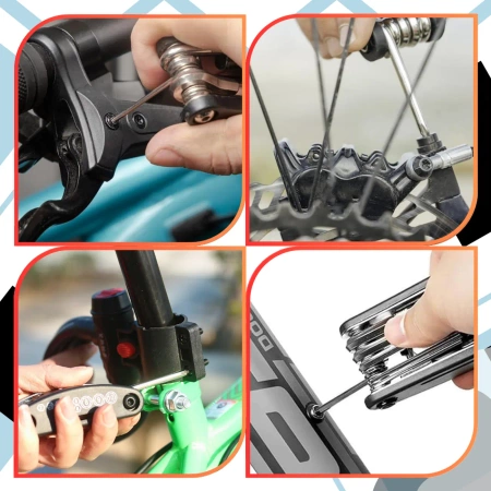 Kit reparatie biciclete multitool patchs travel
