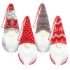 Gnom de Crăciun Moș Crăciun 15 cm Set de agățat Gnome de 4