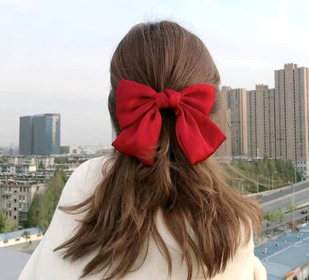 Ac de păr cu fundă mare, fundă pentru păr