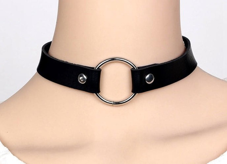 Colier cu guler de guler de piele punk
