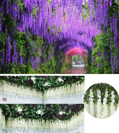 12 buc. glicine glicine pentru ghirlande de flori suspendate