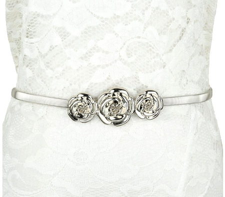 Curea metalica flexibila, arc, armura SNAKE, flori