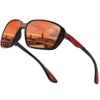 Ochelari sport polarizați SLR pentru ciclism, roșii