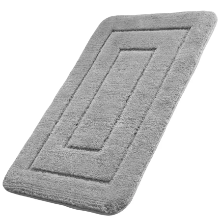 Covoare absorbante antiderapante gri pentru baie din frotte