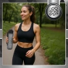 Sticla 1000ml TRESSARI sticla sport fara BPA pentru apa, solid PC, neagra